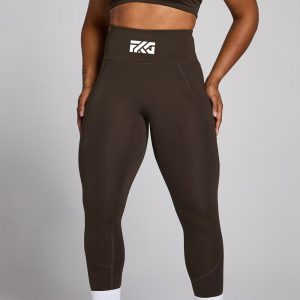 Graphic Training Leggings - Coffee