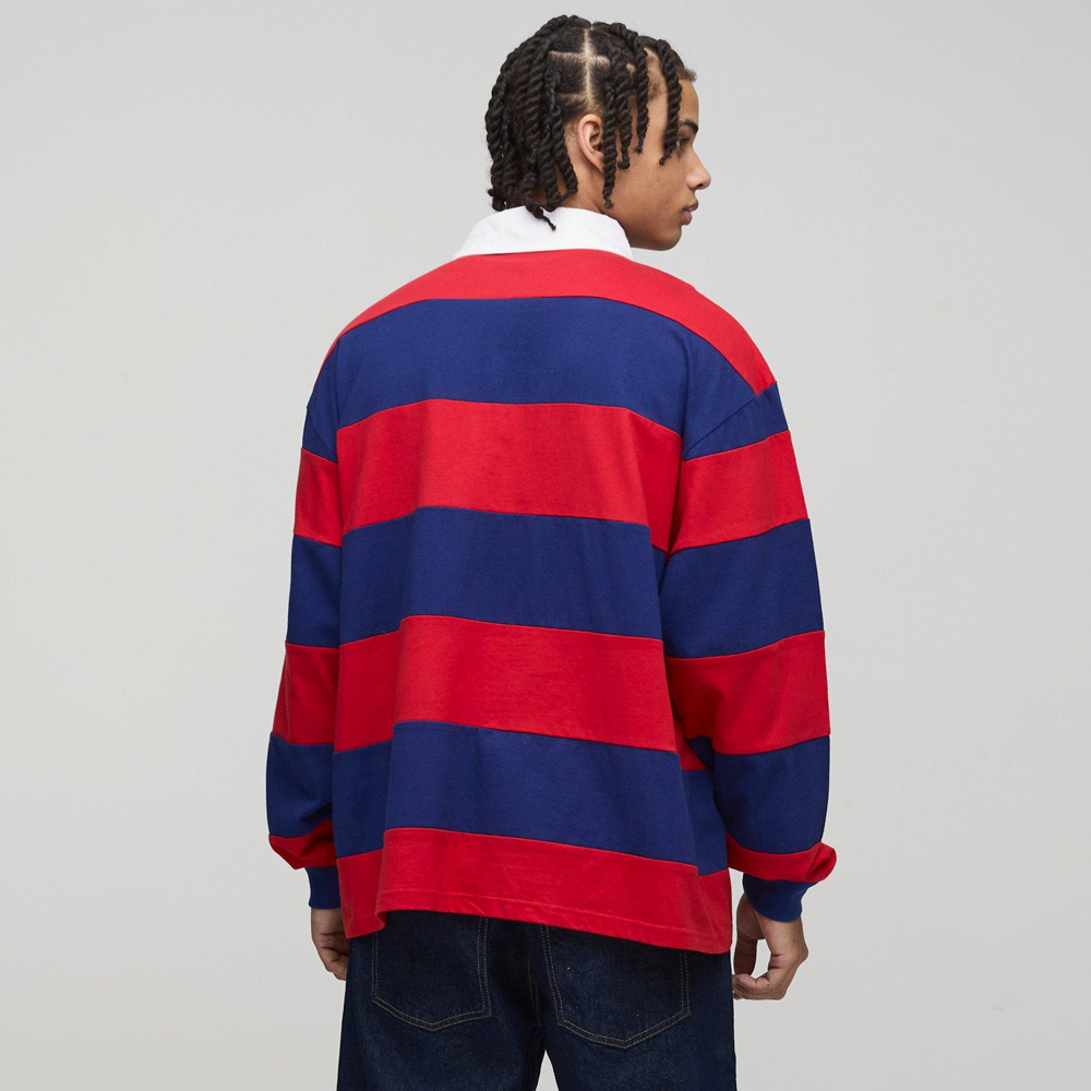 Oversized Heavyweight Cut and Sew Rugby Polo - Image 2